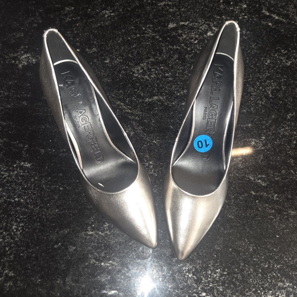Karl Lagerfeld Silver Women's Shoes